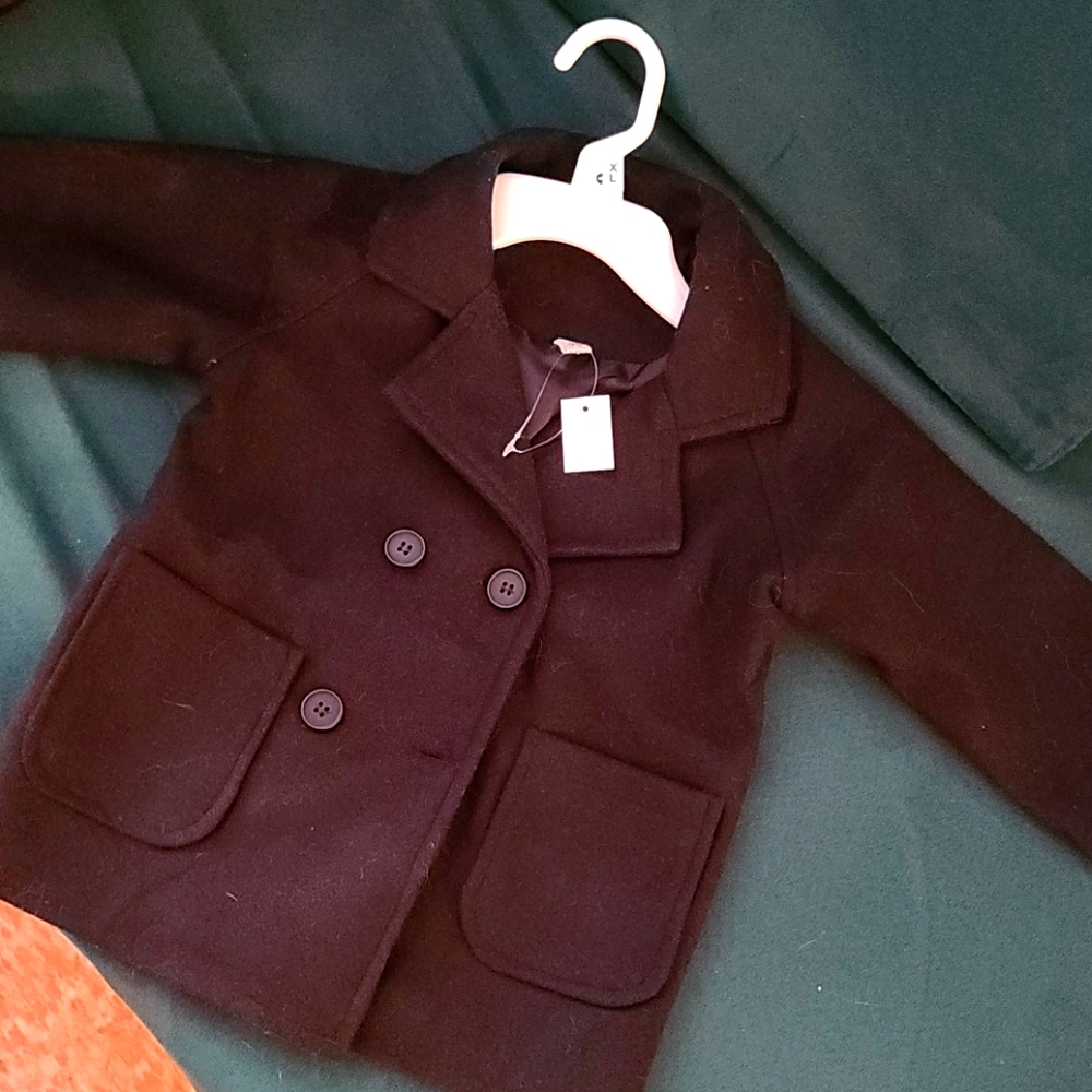 Black pea coat